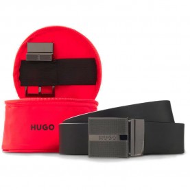 Колан HUGO Garet Soft belt - Red / Black (Black) колан,колани,hugo,garet,soft,belt,red,black,(black)