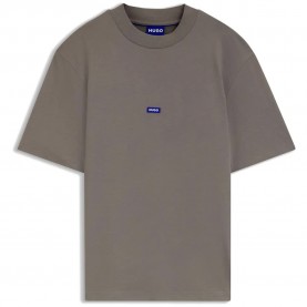 Тениска HUGO Nieros 10257318 BLUE short sleeve T-shirt - Grey (Light/Pastel Grey) тениска,мъжки,тениски,дамски,тениски,hugo,nieros,10257318,blue,short,sleeve,t,shirt,grey,(light,pastel,grey)