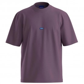 Тениска HUGO Nieros 10257318 BLUE short sleeve T-shirt - Purple (Dark Purple) тениска,мъжки,тениски,дамски,тениски,hugo,nieros,10257318,blue,short,sleeve,t,shirt,purple,(dark,purple)