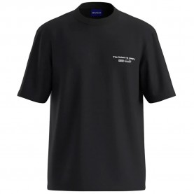 Тениска HUGO Nobim 10258299 BLUE T-shirt - Black (Black) тениска,мъжки,тениски,дамски,тениски,hugo,nobim,10258299,blue,t,shirt,black,(black)