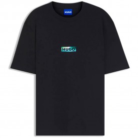 Тениска HUGO Norostee 10258299 BLUE short sleeve T-shirt - Black (Black) тениска,мъжки,тениски,дамски,тениски,hugo,norostee,10258299,blue,short,sleeve,t,shirt,black,(black)
