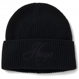Шапка HUGO Socialy 2.0 10283140 RED beanie - Black (Black) шапка,всички,шапки,hugo,socialy,2.0,10283140,red,beanie,black,(black)