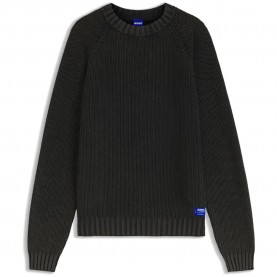 Блуза HUGO Sondye 10283037 BLUE sweater - Black (Black) блуза,мъжки,пуловери,дамски,пуловери,hugo,sondye,10283037,blue,sweater,black,(black)