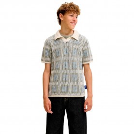 Jack & jones Aiden short sleeve polo - Beige (Sea Salt / Seagrass/Cashmere Blue) дамски,блузи,с,яка,мъжки,блузи,с,яка,jack,&,jones,aiden,short,sleeve,polo,beige,(sea,salt,seagrass,cashmere,blue)