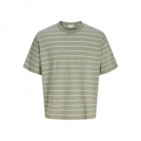 Тениска Jack & jones Savona Stripe short sleeve T-shirt - Green (Seagrass) тениска,мъжки,тениски,дамски,тениски,jack,&,jones,savona,stripe,short,sleeve,t,shirt,green,(seagrass)