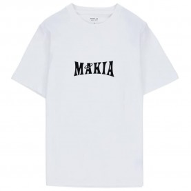 Тениска Makia Astro short sleeve T-shirt - White (White) тениска,мъжки,тениски,дамски,тениски,makia,astro,short,sleeve,t,shirt,white,(white)