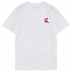 Тениска Makia Bär short sleeve T-shirt - White (White) тениска,мъжки,тениски,дамски,тениски,makia,bär,short,sleeve,t,shirt,white,(white)