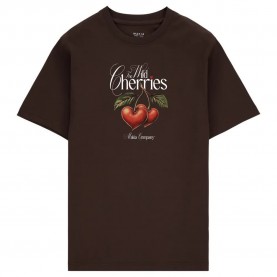 Тениска Makia Cherise short sleeve T-shirt - Brown (Dark Brown) тениска,мъжки,тениски,дамски,тениски,makia,cherise,short,sleeve,t,shirt,brown,(dark,brown)