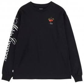 Тениска Makia Cherry long sleeve T-shirt - Black (Black) тениска,мъжки,тениски,дамски,тениски,makia,cherry,long,sleeve,t,shirt,black,(black)