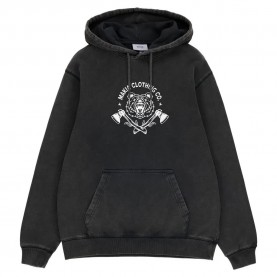 Суичър Makia Kontio hoodie - Black (Washed Black) суичър,мъжки,пуловери,makia,kontio,hoodie,black,(washed,black)