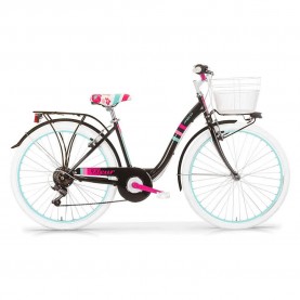 Mbm Fleur Steel 26´´ TY21 2021 bike - Silver (Black) пътни,и,градски,велосипеди,mbm,fleur,steel,26´´,ty21,2021,bike,silver,(black)