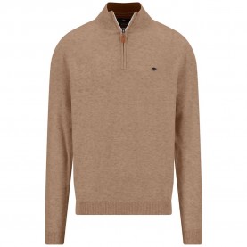 Блуза Fynch hatton 1607316 half zip sweater - Brown (Taupe) блуза,мъжки,пуловери,дамски,пуловери,fynch,hatton,1607316,half,zip,sweater,brown,(taupe)