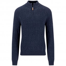 Блуза Fynch hatton 1609614 half zip sweater - Blue (Navy) блуза,мъжки,пуловери,дамски,пуловери,fynch,hatton,1609614,half,zip,sweater,blue,(navy)