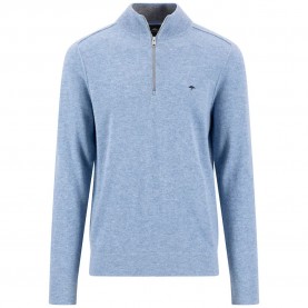 Блуза Fynch hatton 1609809 half zip sweater - Blue (Air Blue) блуза,мъжки,пуловери,дамски,пуловери,fynch,hatton,1609809,half,zip,sweater,blue,(air,blue)