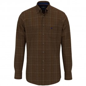 Риза с дълъг ръкав Fynch hatton 16098820 long sleeve shirt - Brown (Tobacco) риза,с,дълъг,ръкав,дамски,ризи,мъжки,ризи,fynch,hatton,16098820,long,sleeve,shirt,brown,(tobacco)