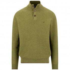Блуза Fynch hatton 1614219 half zip sweater - Green (Moss) блуза,мъжки,пуловери,дамски,пуловери,fynch,hatton,1614219,half,zip,sweater,green,(moss)