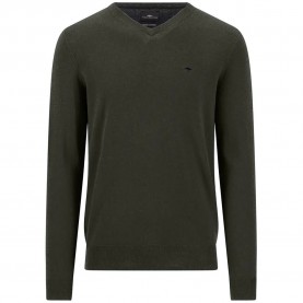Блуза Fynch hatton 1614801 v neck sweater - Green (Cypress) блуза,мъжки,пуловери,дамски,пуловери,fynch,hatton,1614801,v,neck,sweater,green,(cypress)
