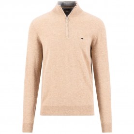 Блуза Fynch hatton 1614802 half zip sweater - Beige (Taupe) блуза,мъжки,пуловери,дамски,пуловери,fynch,hatton,1614802,half,zip,sweater,beige,(taupe)