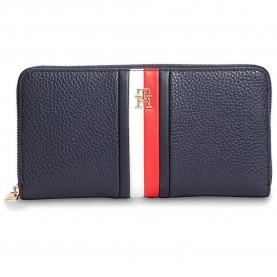 Tommy hilfiger AW0AW19163 woman wallet - Blue (Space Blue) портфейли,и,портмонета,tommy,hilfiger,aw0aw19163,woman,wallet,blue,(space,blue)