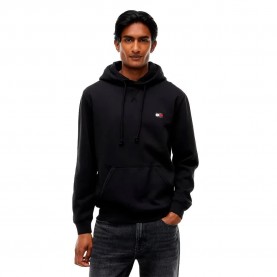 Суичър Tommy jeans DM0DM23606 hoodie - Black (Black) суичър,мъжки,пуловери,tommy,jeans,dm0dm23606,hoodie,black,(black)