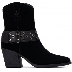Carmela 16413203 heel booties - Black (Black) дамски,боти,мъжки,боти,carmela,16413203,heel,booties,black,(black)