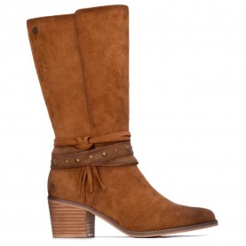 Обувки Refresh 17615801 heel boots - Brown (Camel) обувки,дамски,боти,мъжки,боти,refresh,17615801,heel,boots,brown,(camel)