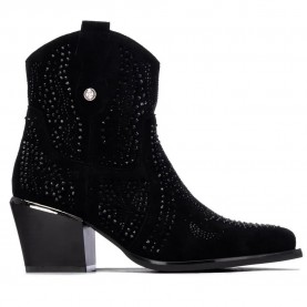 Xti 14610003 heel booties - Black (Black) дамски,боти,мъжки,боти,xti,14610003,heel,booties,black,(black)