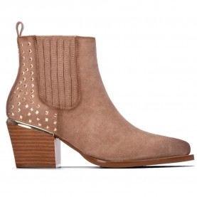 Xti 14648001 heel booties - Brown (Beige) дамски,боти,мъжки,боти,xti,14648001,heel,booties,brown,(beige)