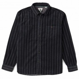 Риза с дълъг ръкав Vissla Rails cord printed eco long sleeve shirt - Black (Phantom) риза,с,дълъг,ръкав,дамски,ризи,мъжки,ризи,vissla,rails,cord,printed,eco,long,sleeve,shirt,black,(phantom)