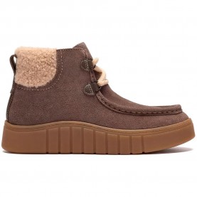 Обувки Clarks shoes Mykah Izzy booties - Brown (Taupe Suede) обувки,дамски,боти,мъжки,боти,clarks,shoes,mykah,izzy,booties,brown,(taupe,suede)