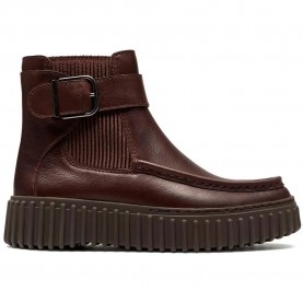 обувки,дамски,боти,мъжки,боти,clarks,shoes,torhill,buckle,booties,brown,(dark,brown,leather)