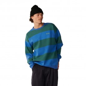 Блуза Rip curl Disorder Stripe sweatshirt - Green / Blue (Riverside) блуза,мъжки,пуловери,rip,curl,disorder,stripe,sweatshirt,green,blue,(riverside)