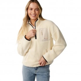 Блуза Rip curl Party Wave Polar full zip sweatshirt - Beige (Off White) блуза,дамски,блузи,rip,curl,party,wave,polar,full,zip,sweatshirt,beige,(off,white)