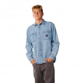 Риза с дълъг ръкав Rip curl Premium Surf Denim long sleeve shirt - Blue (Washed Blue) риза,с,дълъг,ръкав,дамски,ризи,мъжки,ризи,rip,curl,premium,surf,denim,long,sleeve,shirt,blue,(washed,blue)