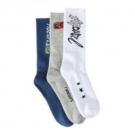 Чорапи Rip curl Retro crew socks 3 pairs - Multicolor (Grey Heather) чорапи,мъжки,чорапи,дамски,чорапи,rip,curl,retro,crew,socks,3,pairs,multicolor,(grey,heather)