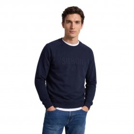 блуза,мъжки,пуловери,silbon,raglan,patch,sweatshirt,blue,(navy,blue)