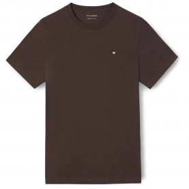 Тениска Silbon Short sleeve T-shirt - Brown (Brown) тениска,мъжки,тениски,дамски,тениски,silbon,short,sleeve,t,shirt,brown,(brown)