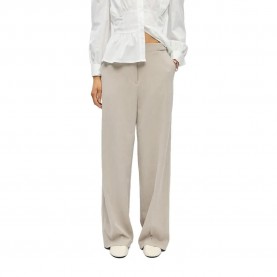 Панталони Vila Kammy high waist pants - Beige (Silver Grey / Detail Melange) панталони,мъжки,панталони,дамски,панталони,vila,kammy,high,waist,pants,beige,(silver,grey,detail,melange)