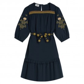 Рокля Scotch & soda 184443 long sleeve long dress - Blue (Sky Captain) рокля,дамски,поли,и,рокли,scotch,&,soda,184443,long,sleeve,long,dress,blue,(sky,captain)