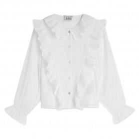 Риза с дълъг ръкав Scotch & soda Ruched Gold Button long sleeve shirt - White (Eggnog) риза,с,дълъг,ръкав,дамски,ризи,мъжки,ризи,scotch,&,soda,ruched,gold,button,long,sleeve,shirt,white,(eggnog)