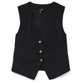 Елек Vero moda Caia waistcoat refurbished - Black (Black) елек,дамски,сака,vero,moda,caia,waistcoat,refurbished,black,(black)