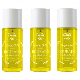 хигиена,тяло,saphir,tropic,gold,dourado,100ml,mist,3,units,clear,(yellow)