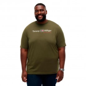 Тениска Tommy hilfiger Brand Love RWB Graphic short sleeve T-shirt - Green (Huntsman Green / Ivory Petal) тениска,мъжки,тениски,дамски,тениски,tommy,hilfiger,brand,love,rwb,graphic,short,sleeve,t,shirt,green,(huntsman,green,ivory,petal)
