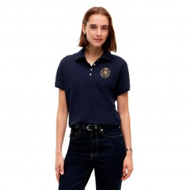 Tommy hilfiger Gold Crest Regular Fit short sleeve polo - Blue (Space Blue) дамски,блузи,с,яка,мъжки,блузи,с,яка,tommy,hilfiger,gold,crest,regular,fit,short,sleeve,polo,blue,(space,blue)