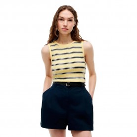 Тениска Tommy hilfiger Multistripe sleeveless T-shirt - Yellow (Classic American Stp / Yellow) тениска,мъжки,тениски,дамски,тениски,tommy,hilfiger,multistripe,sleeveless,t,shirt,yellow,(classic,american,stp,yellow)