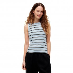 Тениска Tommy hilfiger Multistripe sleeveless T-shirt - Blue (Multi Stp Breezy Blue / Ecru / Black) тениска,мъжки,тениски,дамски,тениски,tommy,hilfiger,multistripe,sleeveless,t,shirt,blue,(multi,stp,breezy,blue,ecru,black)