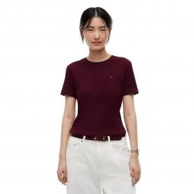 Тениска Tommy hilfiger Slim Cody Plus Size short sleeve T-shirt - Purple (Deep Burgundy) тениска,мъжки,тениски,дамски,тениски,tommy,hilfiger,slim,cody,plus,size,short,sleeve,t,shirt,purple,(deep,burgundy)