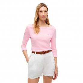 тениска,мъжки,тениски,дамски,тениски,tommy,hilfiger,ww0ww49928,plus,size,3,4,sleeve,t,shirt,pink,(classic,pink)