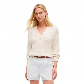 Жилетка Tommy hilfiger WW0WW50078 cardigan - Beige / White (Ivory Petal) жилетка,мъжки,пуловери,дамски,пуловери,tommy,hilfiger,ww0ww50078,cardigan,beige,white,(ivory,petal)