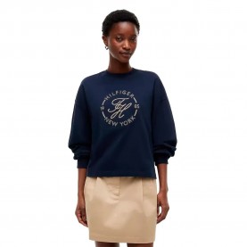 Тениска Tommy hilfiger WW0WW50969 long sleeve T-shirt - Blue (Dark Night Navy) тениска,мъжки,тениски,дамски,тениски,tommy,hilfiger,ww0ww50969,long,sleeve,t,shirt,blue,(dark,night,navy)